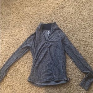 Zip up workout shirt